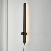 Line Black Plug-in Wall Light 2 Line Black Plug-in Wall Light -Professional Electrical Lighting Store line black plug in wall light5014838957394 01i bq