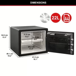 Master Lock 22L Fire-rated Electronic Combination Digitally-locked Safe 17 Master Lock 22L Fire-rated Electronic Combination Digitally-locked Safe -Professional Electrical Lighting Store master lock 22l fire rated electronic combination digitally locked safe0049074025656 01t bq