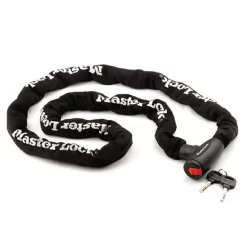 Master Lock Black Steel Bike & Motorbike Security Chain, (L)2m (Dia)10mm