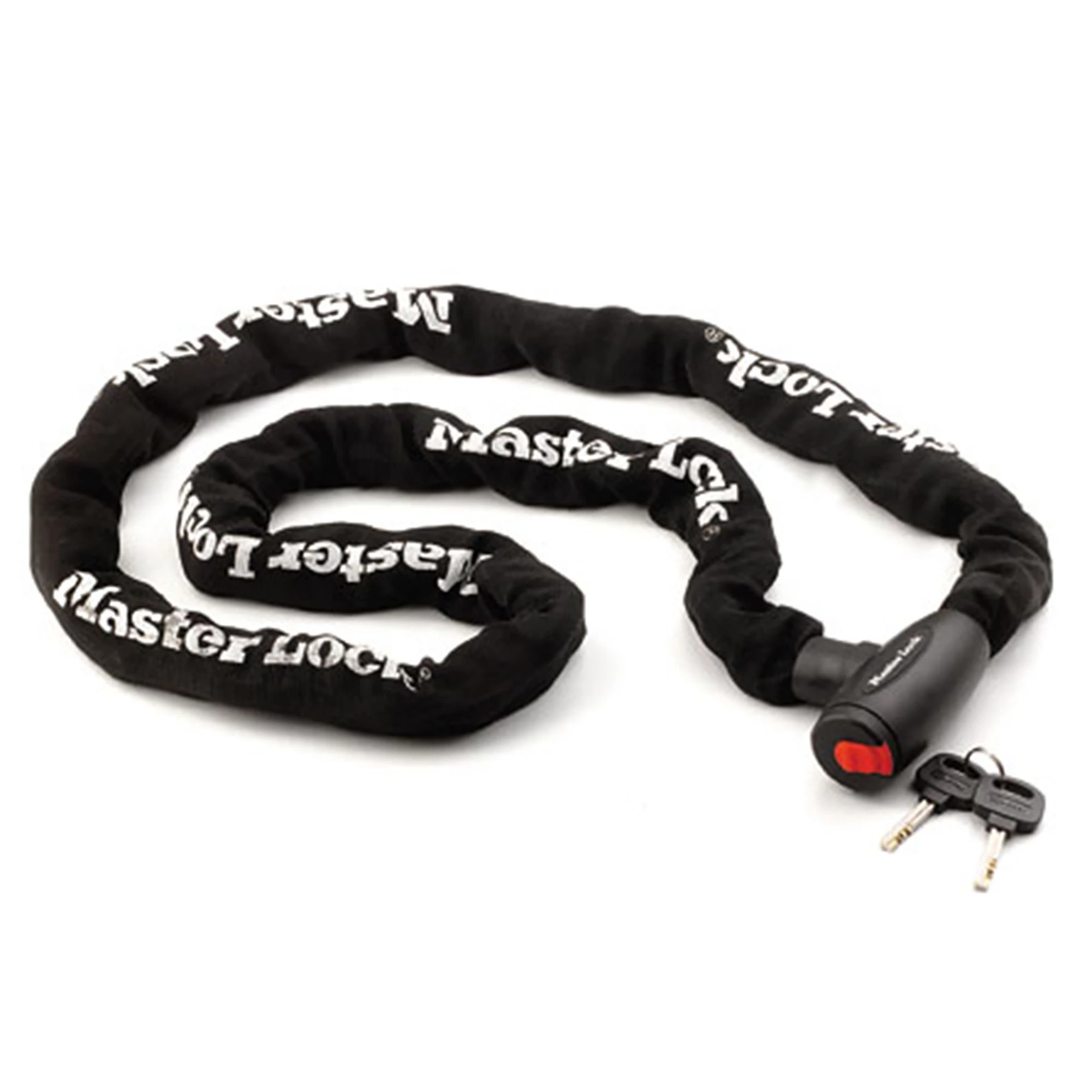 Master Lock Black Steel Bike & Motorbike Security Chain, (L)2m (Dia)10mm 2 Master Lock Black Steel Bike & Motorbike Security Chain, (L)2m (Dia)10mm