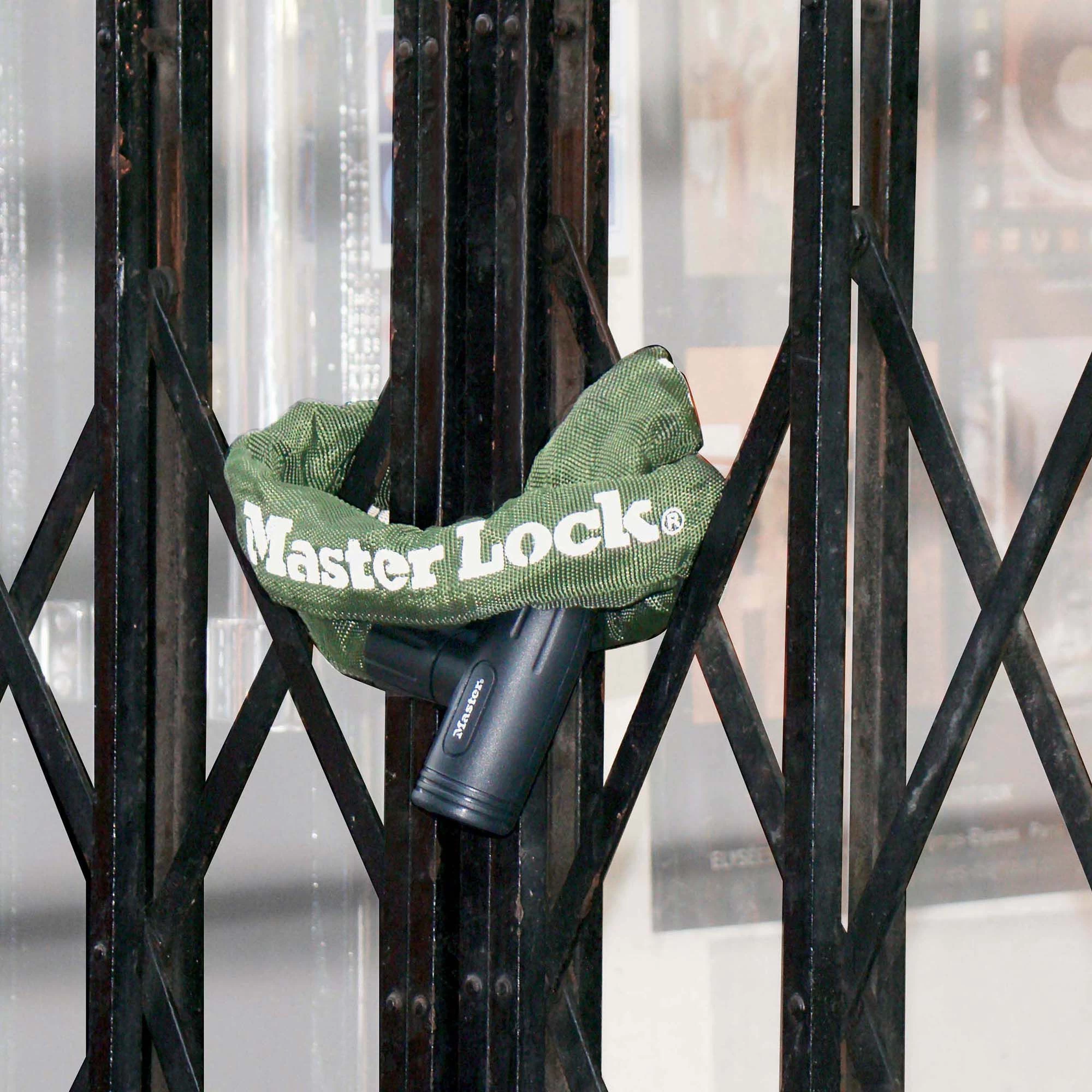 Master Lock Green Steel Cylinder Security Chain, (L)1m (Dia)8mm 4 Master Lock Green Steel Cylinder Security Chain, (L)1m (Dia)8mm - Image 2