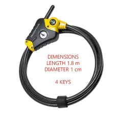 Master Lock Python Black & Yellow Braided Steel Bike & Motorbike Cable Lock (L)1.8m 13 Master Lock Python Black & Yellow Braided Steel Bike & Motorbike Cable Lock (L)1.8m -Professional Electrical Lighting Store master lock python black yellow braided steel bike motorbike cable lock l 1 8m3520190925459 01t bq