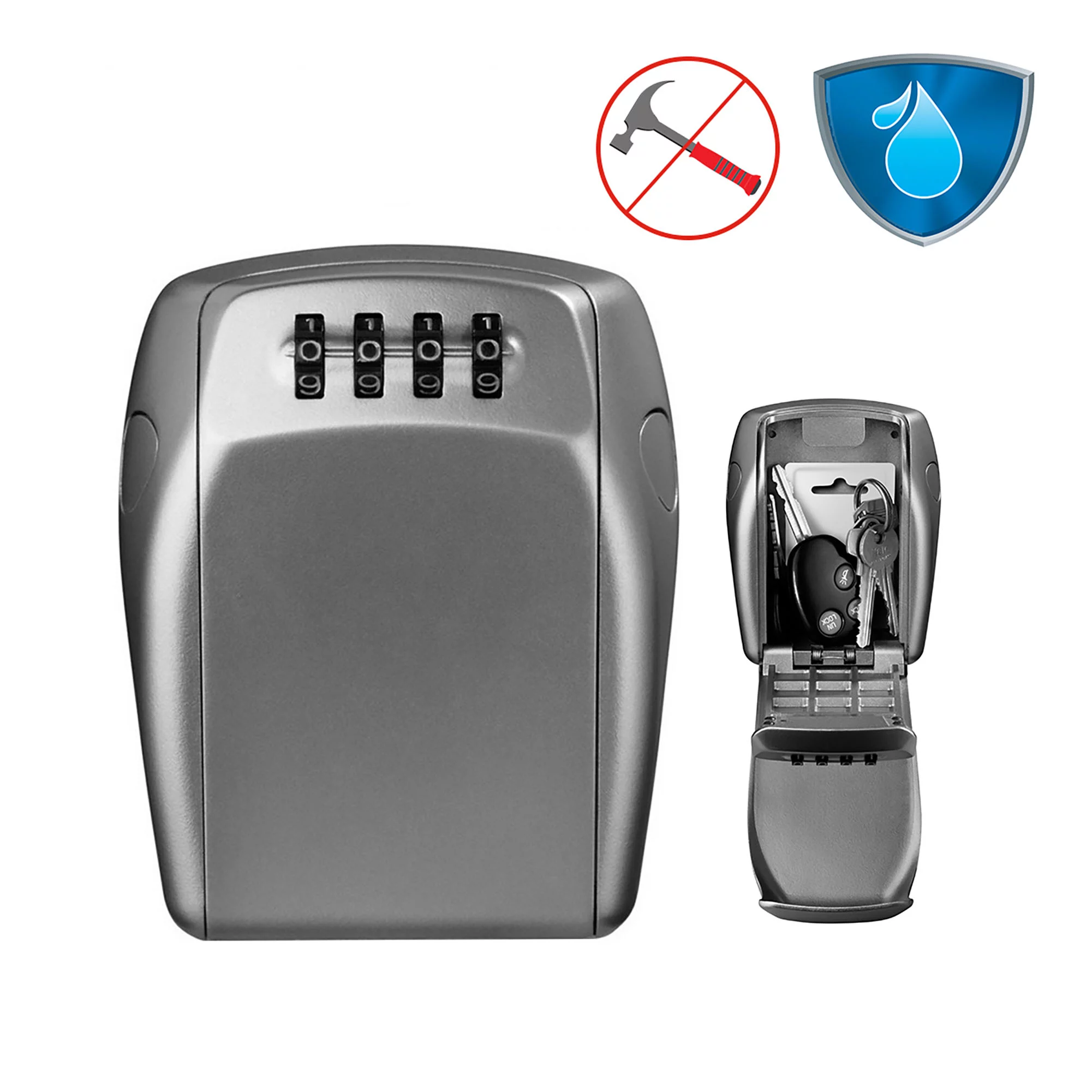 Master Lock Reinforced Security 4 Digit Wall-mounted External Combination Key Safe 9 Master Lock Reinforced Security 4 Digit Wall-mounted External Combination Key Safe - Image 7