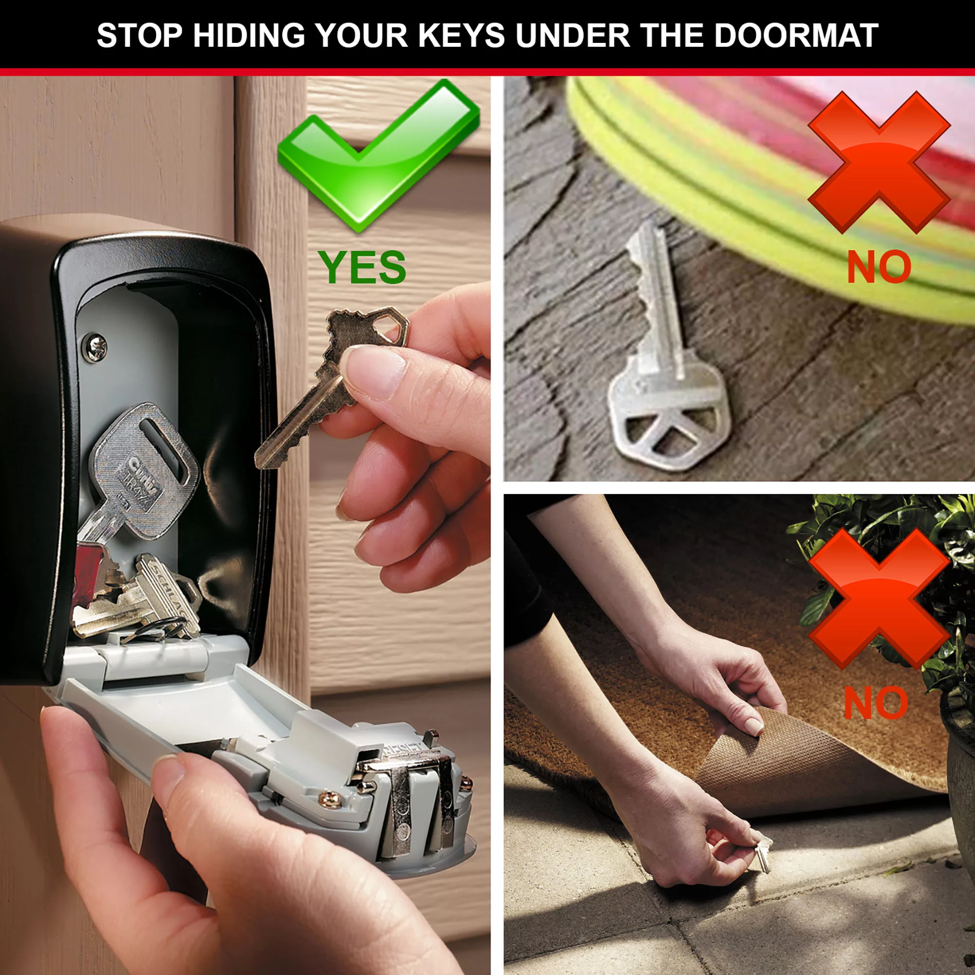 Master Lock Wall-mounted External Combination Key Safe Medium 7 Master Lock Wall-mounted External Combination Key Safe Medium - Image 5