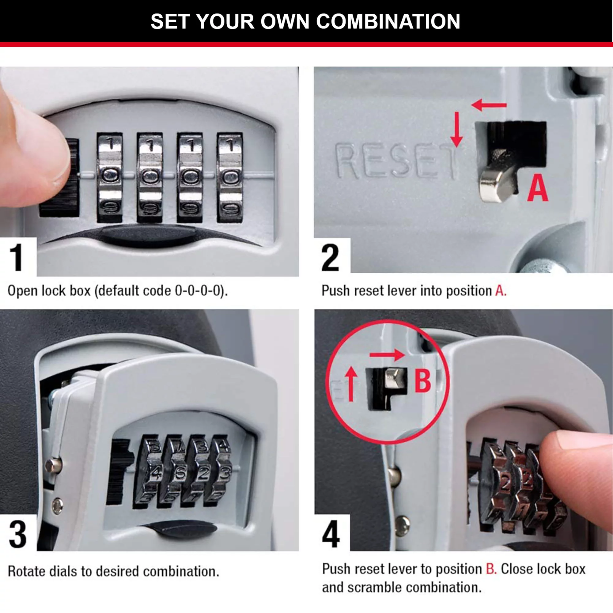 Master Lock Wall-mounted External Combination Key Safe Medium 9 Master Lock Wall-mounted External Combination Key Safe Medium - Image 7
