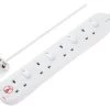 Masterplug 4 Socket 13A Switched Surge Protected White Extension Lead, 2m 2 Masterplug 4 Socket 13A Switched Surge Protected White Extension Lead, 2m -Professional Electrical Lighting Store masterplug 4 socket 13a switched surge protected white extension lead 2m5015056641669 01c bq