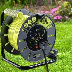 Masterplug 4 Socket Grey Indoor & Outdoor Cable Reel, 45m 7 Masterplug 4 Socket Grey Indoor & Outdoor Cable Reel, 45m -Professional Electrical Lighting Store masterplug 4 socket grey indoor outdoor cable reel 45m5015056567556 01i bq