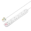 Masterplug 6 Socket 13A Surge Protected White Extension Lead, 4m 1 Masterplug 6 Socket 13A Surge Protected White Extension Lead, 4m -Professional Electrical Lighting Store masterplug 6 socket 13a surge protected white extension lead 4m5015056661940 01c bq