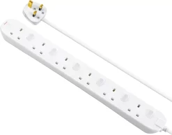 Masterplug 6 Socket 13A Switched White Extension Lead, 2m 11 Masterplug 6 Socket 13A Switched White Extension Lead, 2m -Professional Electrical Lighting Store masterplug 6 socket 13a switched white extension lead 2m5015056662039 06c bq