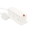 Masterplug 6 Socket 13A White Extension Lead, 3m 2 Masterplug 6 Socket 13A White Extension Lead, 3m -Professional Electrical Lighting Store masterplug 6 socket 13a white extension lead 3m5015056506142 01c bq
