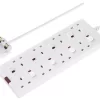 Masterplug 8 Socket 13A Switched White Extension Lead, 2m 1 Masterplug 8 Socket 13A Switched White Extension Lead, 2m -Professional Electrical Lighting Store masterplug 8 socket 13a switched white extension lead 2m5015056662435 01c bq