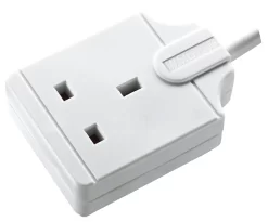 Masterplug Basic 1 Socket White Extension Lead, 8m