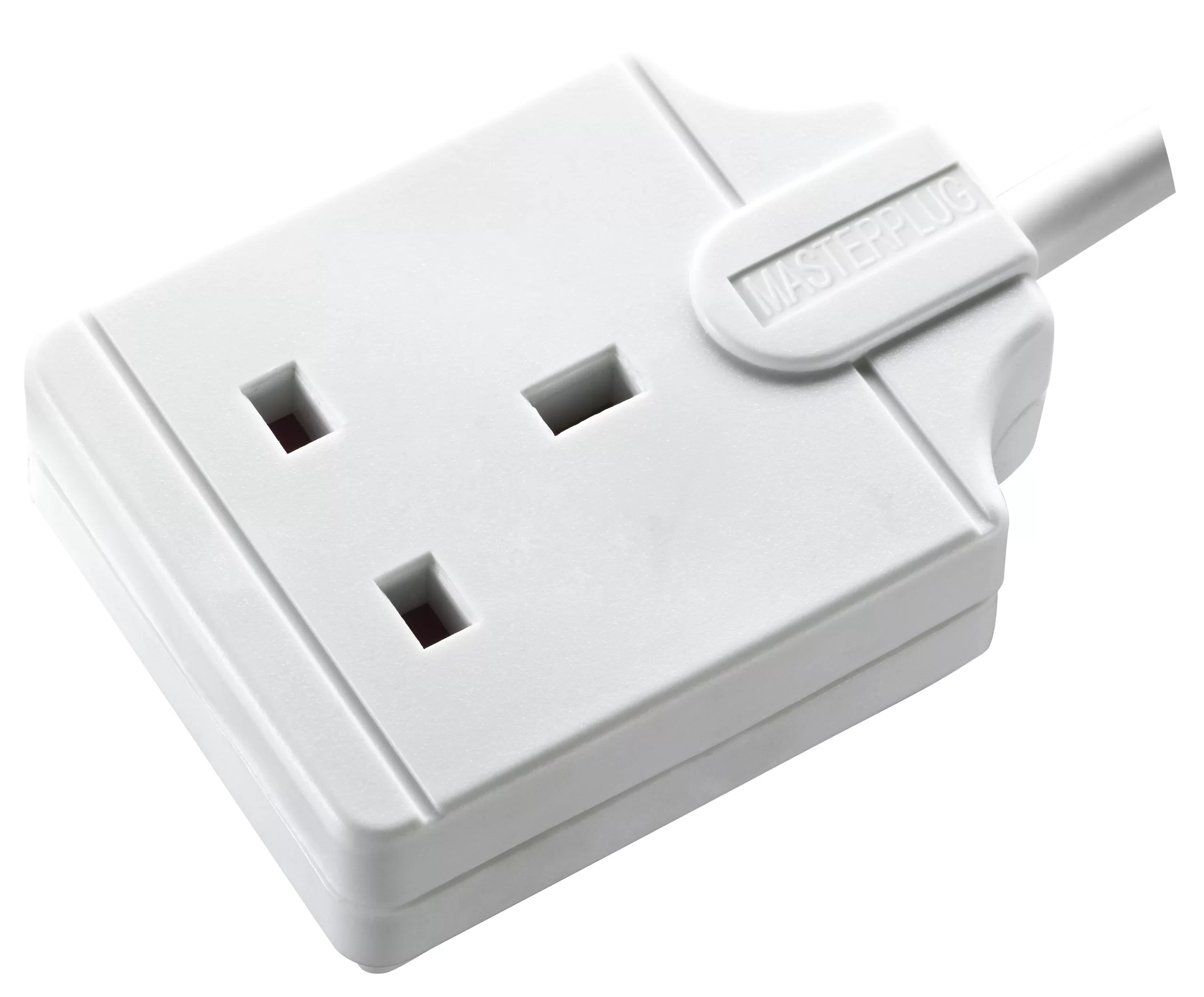 Masterplug Basic 1 Socket White Extension Lead, 8m 3 Masterplug Basic 1 Socket White Extension Lead, 8m