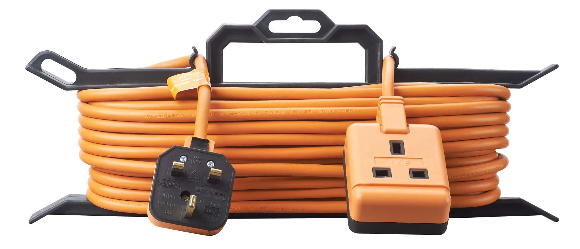 Masterplug Outdoor 1 Socket Unswitched Orange Extension Lead, 15m 4 Masterplug Outdoor 1 Socket Unswitched Orange Extension Lead, 15m - Image 2