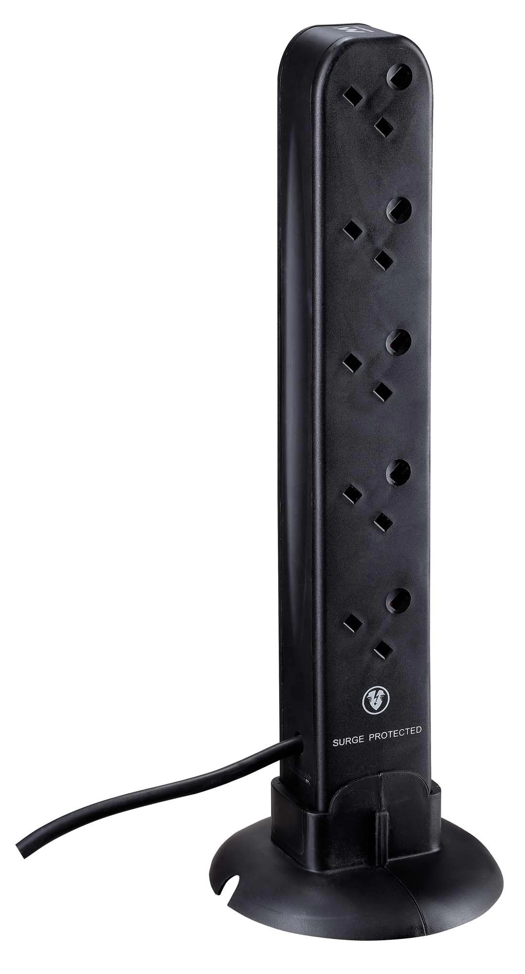 Masterplug Surge Black 13A 10 Socket Extension Lead With USB, 1m 4 Masterplug Surge Black 13A 10 Socket Extension Lead With USB, 1m - Image 2