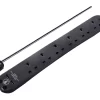 Masterplug Surge Black 13A 6 Socket Extension Lead With USB, 1m 1 Masterplug Surge Black 13A 6 Socket Extension Lead With USB, 1m -Professional Electrical Lighting Store masterplug surge black 13a 6 socket extension lead with usb 1m5015056662459 01c bq