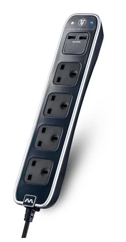 Masterplug Surge Black 4 Socket Extension Lead With USB, 1m 11 Masterplug Surge Black 4 Socket Extension Lead With USB, 1m -Professional Electrical Lighting Store masterplug surge black 4 socket extension lead with usb 1m5015056574783 21c bq