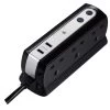 Masterplug Surge Black 6 Socket Extension Lead With USB, 2m 2 Masterplug Surge Black 6 Socket Extension Lead With USB, 2m -Professional Electrical Lighting Store masterplug surge black 6 socket extension lead with usb 2m5015056567020 01c bq