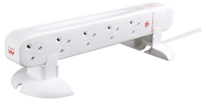 Masterplug Surge White 13A 10 Socket Extension Lead With USB, 1m 8 Masterplug Surge White 13A 10 Socket Extension Lead With USB, 1m - Image 6