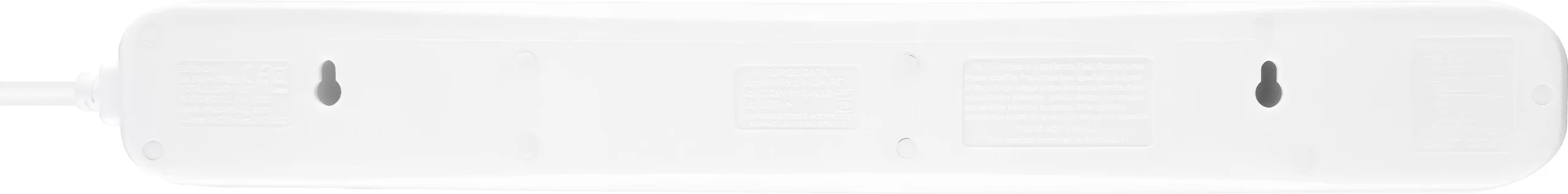 Masterplug Surge White 13A 6 Socket Extension Lead With USB, 1m 6 Masterplug Surge White 13A 6 Socket Extension Lead With USB, 1m - Image 4