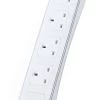 Masterplug Surge White 4 Socket Extension Lead With USB, 1m 1 Masterplug Surge White 4 Socket Extension Lead With USB, 1m -Professional Electrical Lighting Store masterplug surge white 4 socket extension lead with usb 1m5015056539027 01C bq