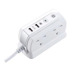 Masterplug Surge White 4 Socket Extension Lead With USB, 2m 12 Masterplug Surge White 4 Socket Extension Lead With USB, 2m -Professional Electrical Lighting Store masterplug surge white 4 socket extension lead with usb 2m5015056638867 21c bq