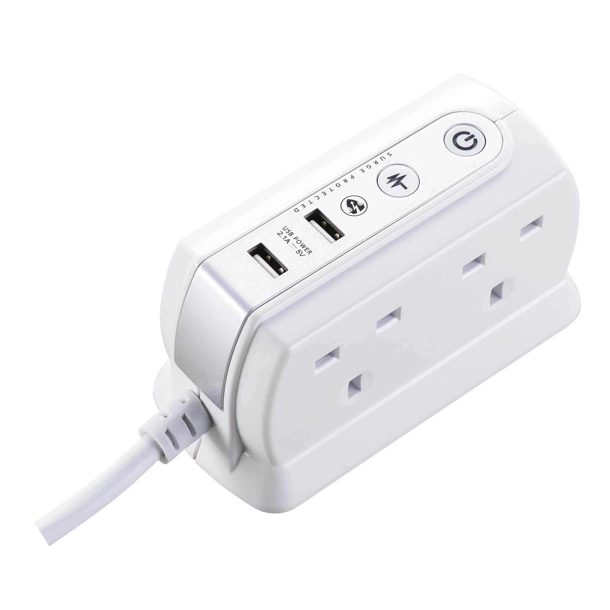 Masterplug Surge White 4 Socket Extension Lead With USB, 2m 7 Masterplug Surge White 4 Socket Extension Lead With USB, 2m - Image 5