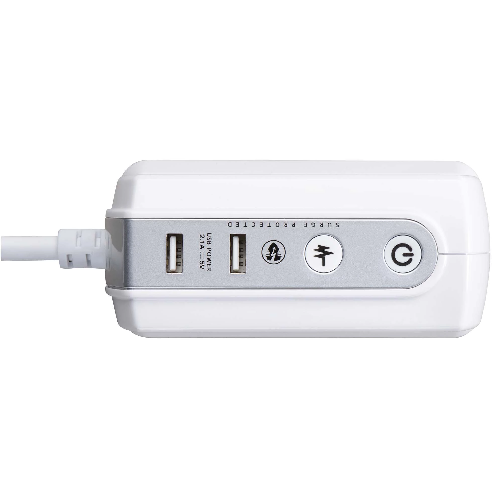 Masterplug Surge White 4 Socket Extension Lead With USB, 2m 8 Masterplug Surge White 4 Socket Extension Lead With USB, 2m - Image 6