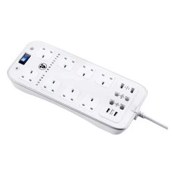 Masterplug Surge White 8 Socket Extension Lead With USB, 2m 10 Masterplug Surge White 8 Socket Extension Lead With USB, 2m -Professional Electrical Lighting Store masterplug surge white 8 socket extension lead with usb 2m5015056638874 03c bq