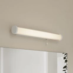 Matt White Bathroom Wired Wall Light