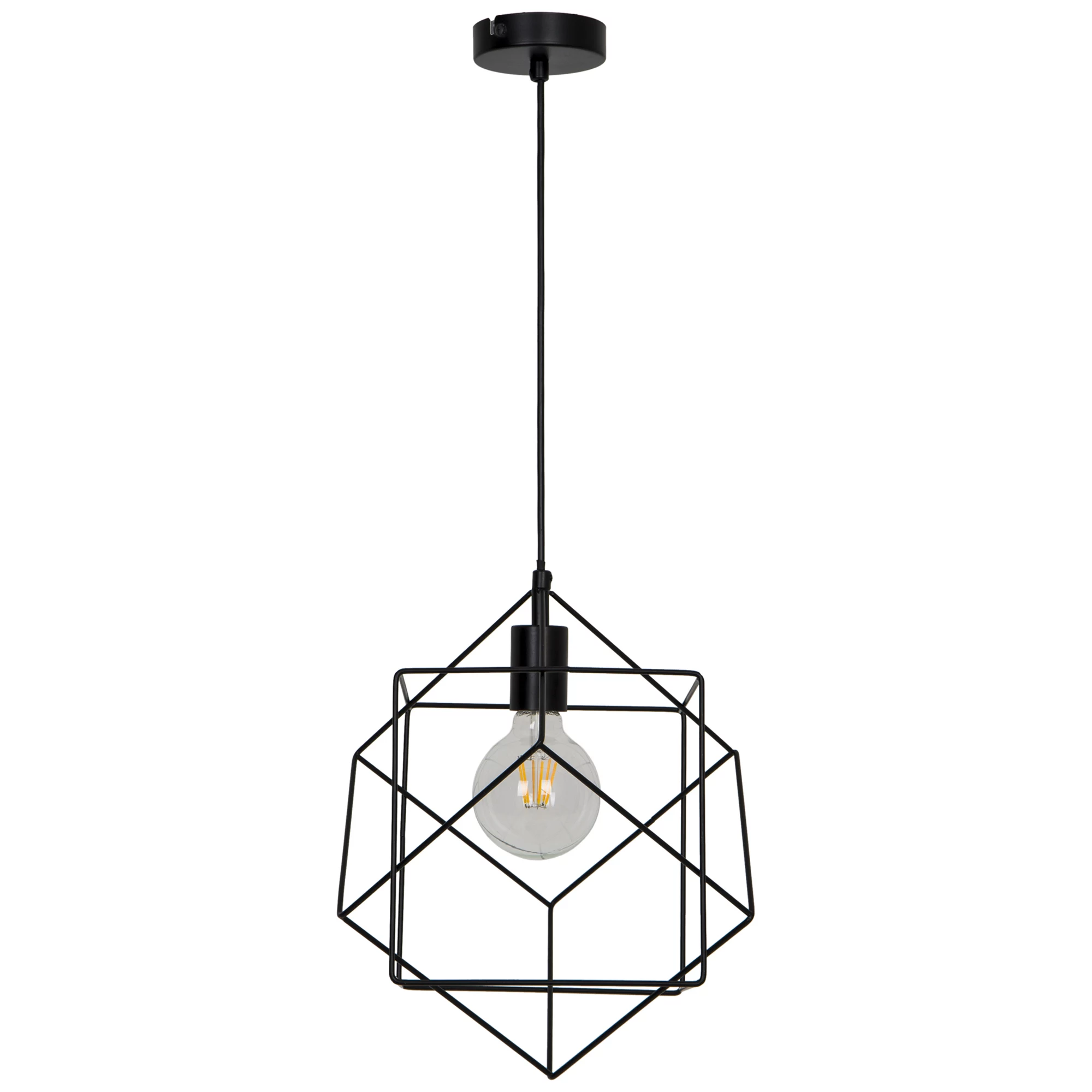 Mavique Matt Black Pendant Ceiling Light, (Dia)220mm 4 Mavique Matt Black Pendant Ceiling Light, (Dia)220mm - Image 2