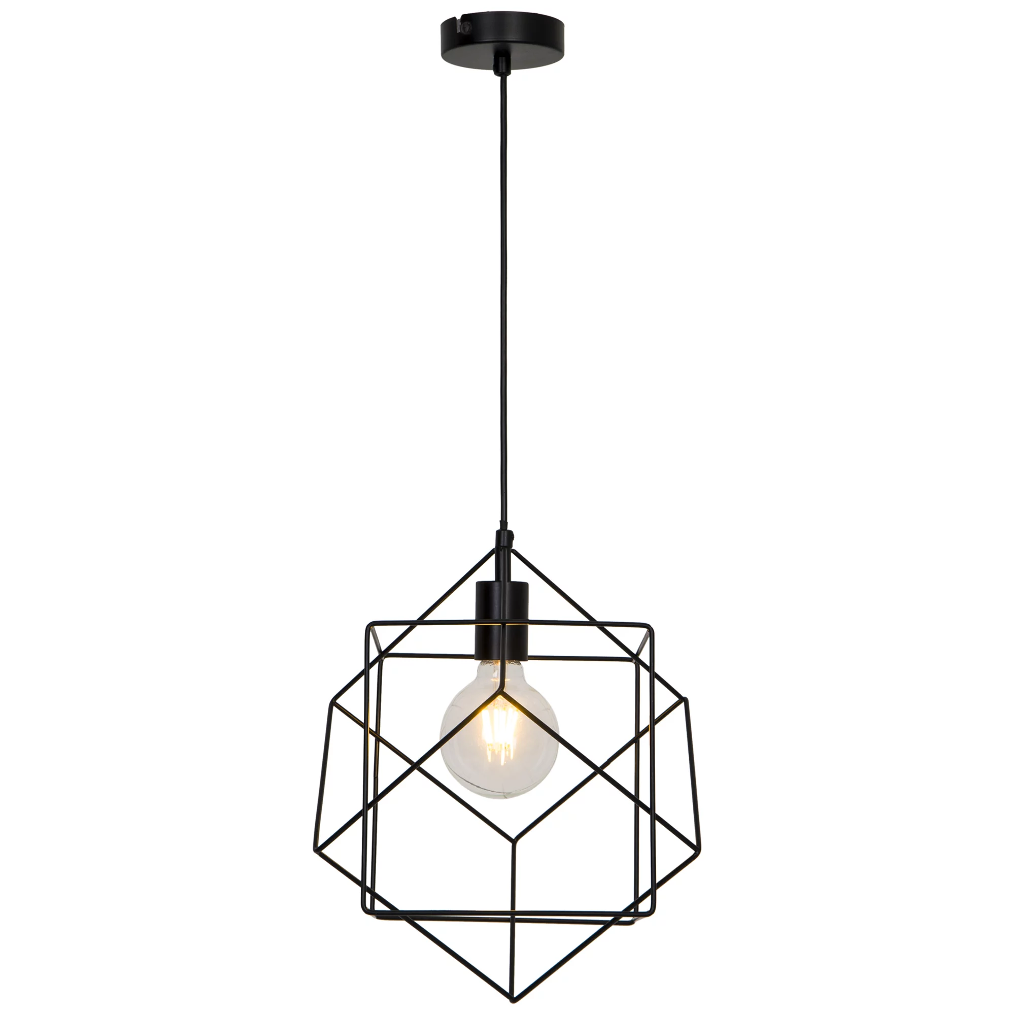 Mavique Matt Black Pendant Ceiling Light, (Dia)220mm 5 Mavique Matt Black Pendant Ceiling Light, (Dia)220mm - Image 3
