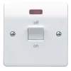 MK 32A Rocker Raised Slim Control Switch With LED Indicator Gloss White 2 MK 32A Rocker Raised Slim Control Switch With LED Indicator Gloss White -Professional Electrical Lighting Store mk 32a rocker raised slim control switch with led indicator gloss white5017490328656 02c