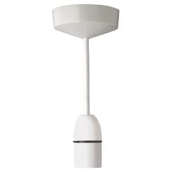 MK White B22 Pendant Set (L)0.15m, Pack Of 5