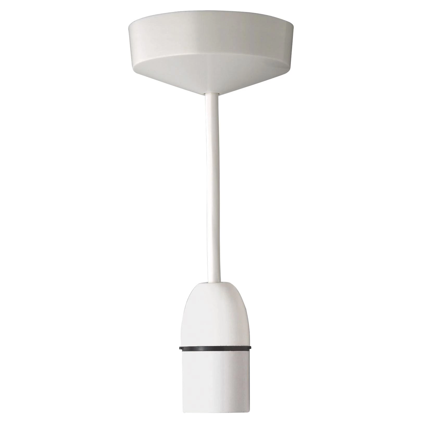 MK White B22 Pendant Set (L)0.15m, Pack Of 5 3 MK White B22 Pendant Set (L)0.15m, Pack Of 5