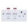 MK White Cooker Switch & Socket With Neon 1 MK White Cooker Switch & Socket With Neon -Professional Electrical Lighting Store mk white cooker switch socket with neon5017490328632 02c bq