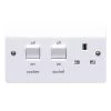 MK White Cooker Switch & Socket 2 MK White Cooker Switch & Socket -Professional Electrical Lighting Store mk white cooker switch socket5017490328618 02c bq