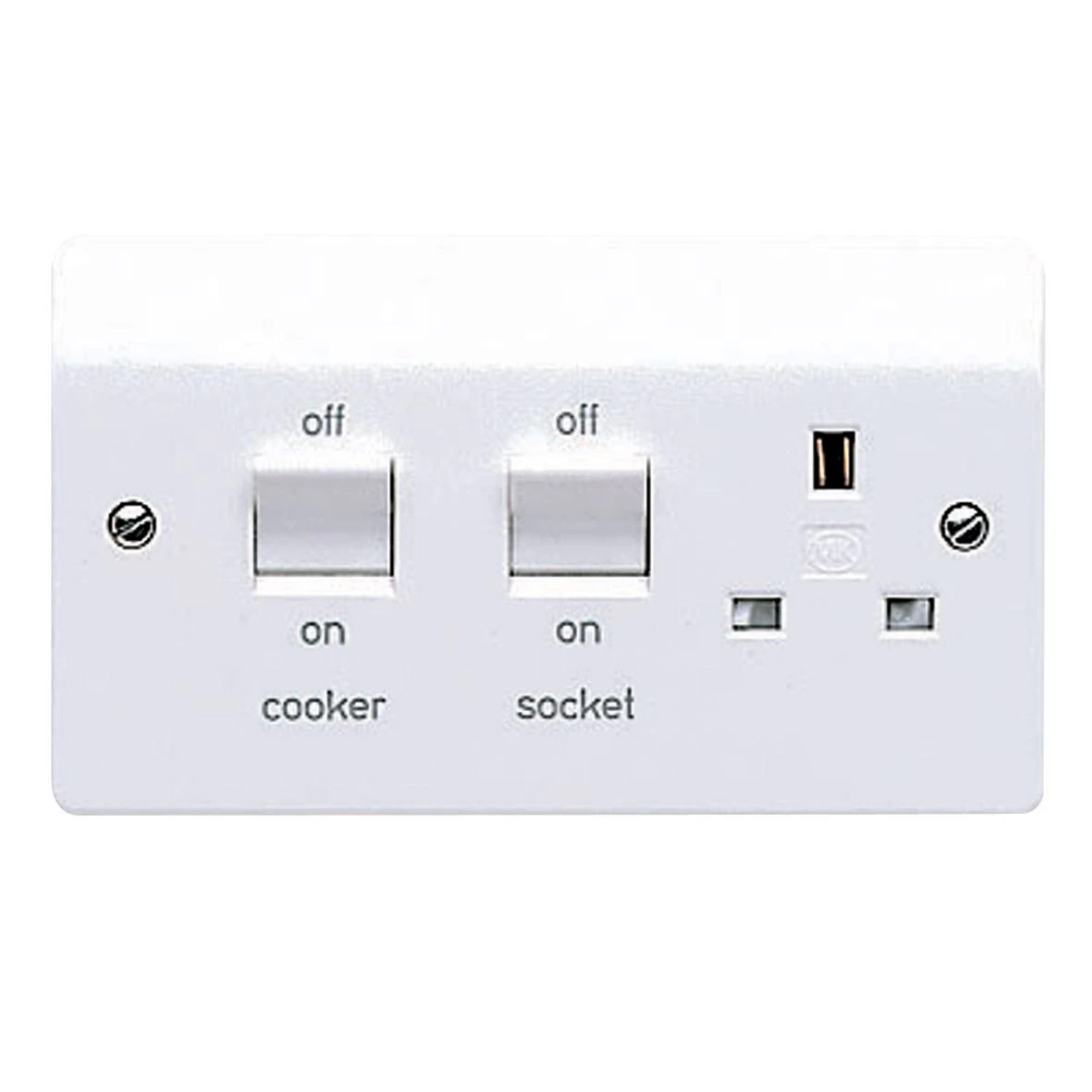 MK White Cooker Switch & Socket 3 MK White Cooker Switch & Socket