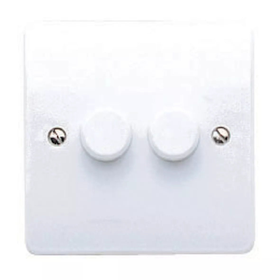 MK White Raised Slim Profile Double 2 Way Dimmer Switch 3 MK White Raised Slim Profile Double 2 Way Dimmer Switch