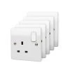 MK White Single 13A Switched Socket, Pack Of 5 2 MK White Single 13A Switched Socket, Pack Of 5 -Professional Electrical Lighting Store mk white single 13a switched socket pack of 55017490466242 07c