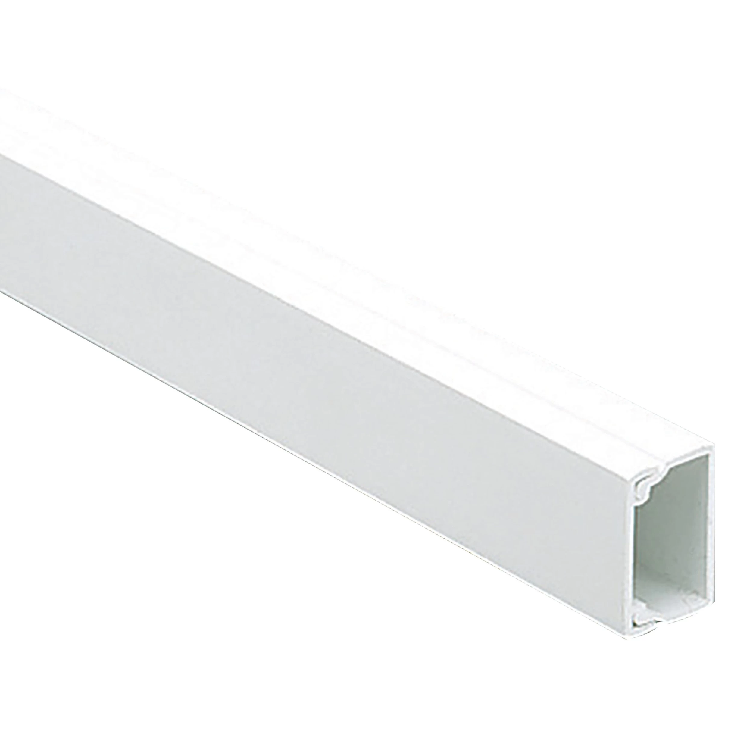 MK White Square Mini Trunking,(W)40mm (L)3m 3 MK White Square Mini Trunking,(W)40mm (L)3m