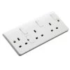 MK White Triple 13A Switched Socket 1 MK White Triple 13A Switched Socket -Professional Electrical Lighting Store mk white triple 13a switched socket5017490327284 03c
