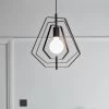 Nedoki Matt Black Pendant Ceiling Light, (Dia)350mm 2 Nedoki Matt Black Pendant Ceiling Light, (Dia)350mm -Professional Electrical Lighting Store nedoki matt black pendant ceiling light dia 350mm5036581096014 01i