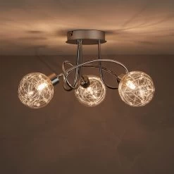 Paralia Gloss Chrome Effect 3 Light Spotlight