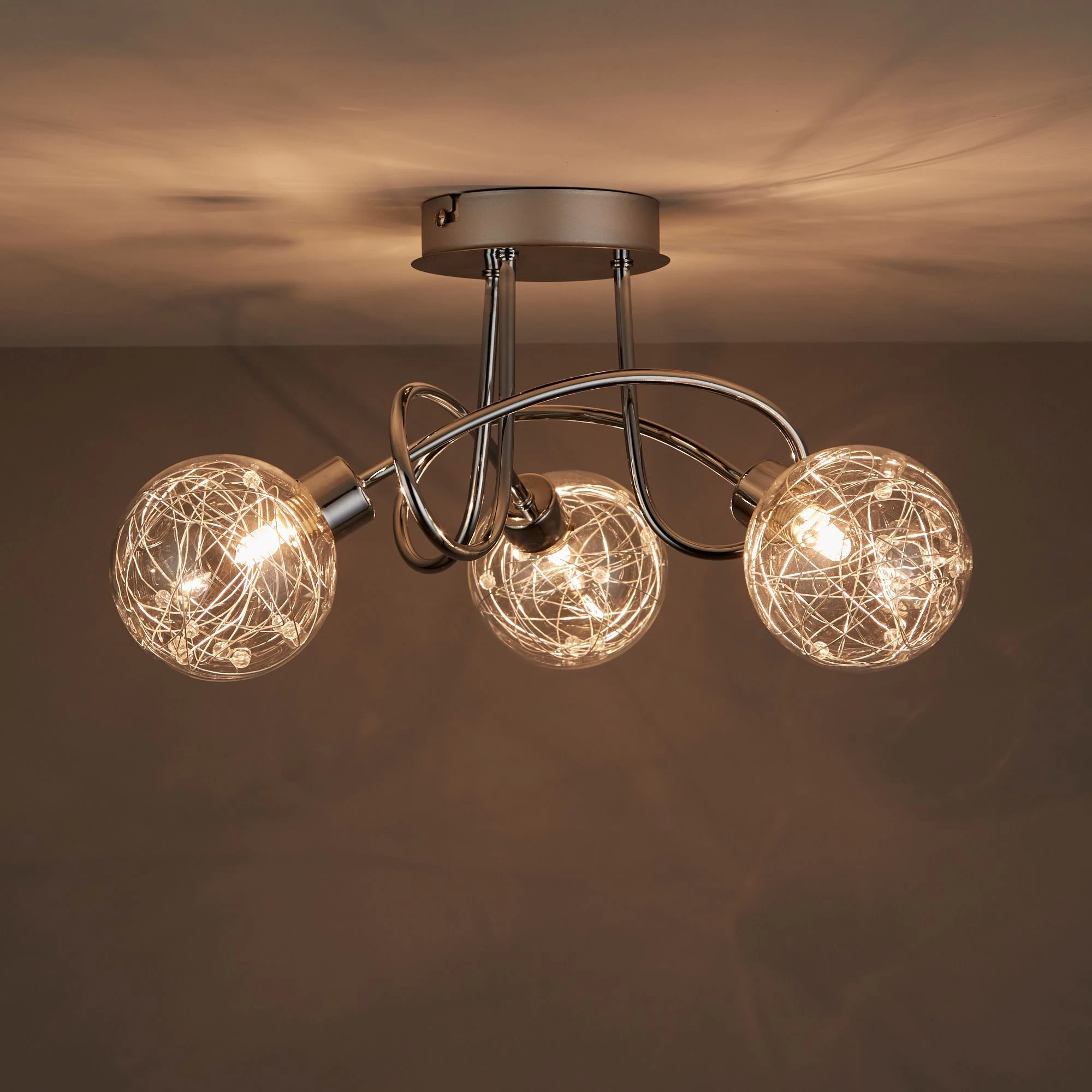 Paralia Gloss Chrome Effect 3 Light Spotlight 3 Paralia Gloss Chrome Effect 3 Light Spotlight