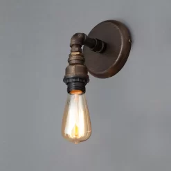 Parel Pipe Bronze Effect Wall Light