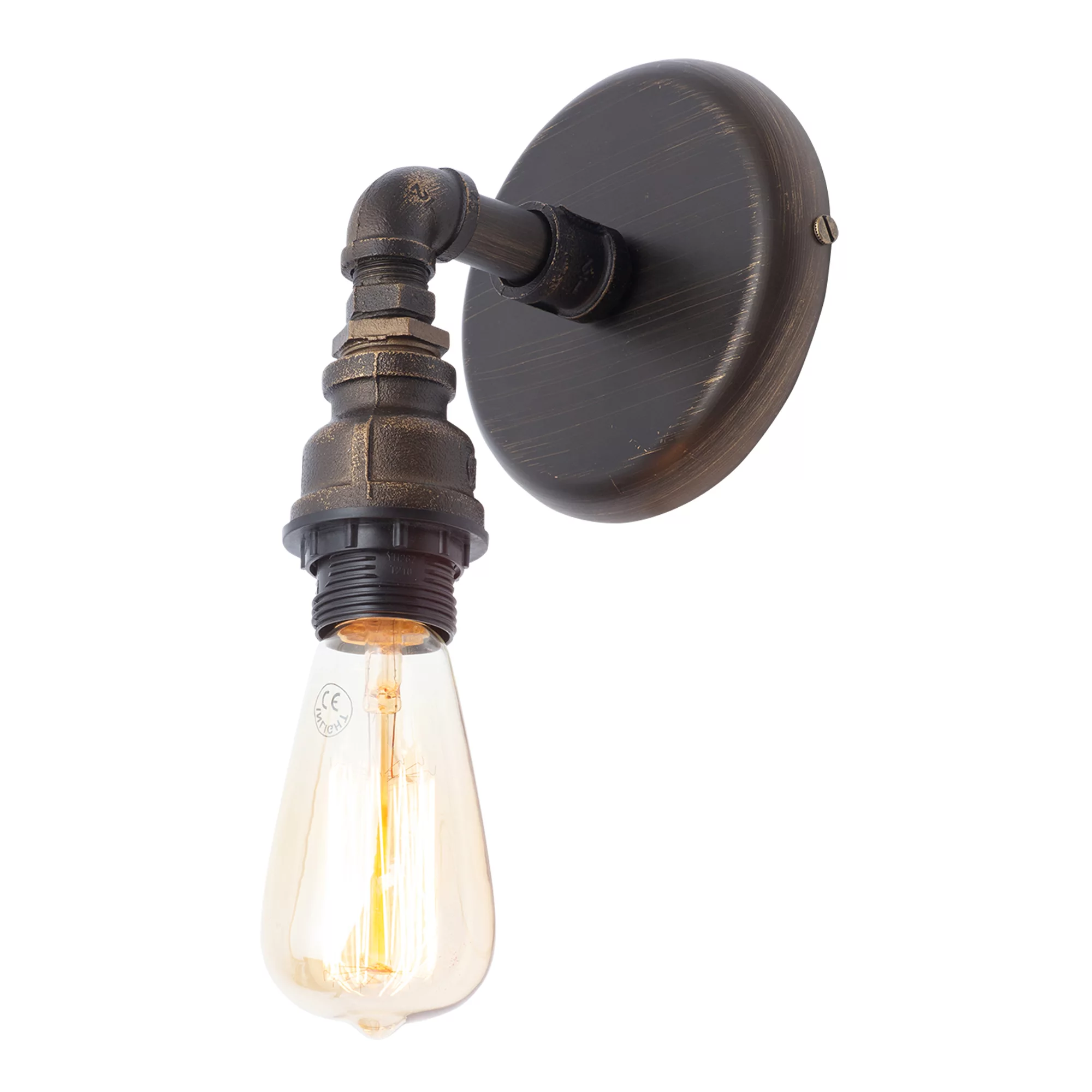 Parel Pipe Bronze Effect Wall Light 5 Parel Pipe Bronze Effect Wall Light - Image 3