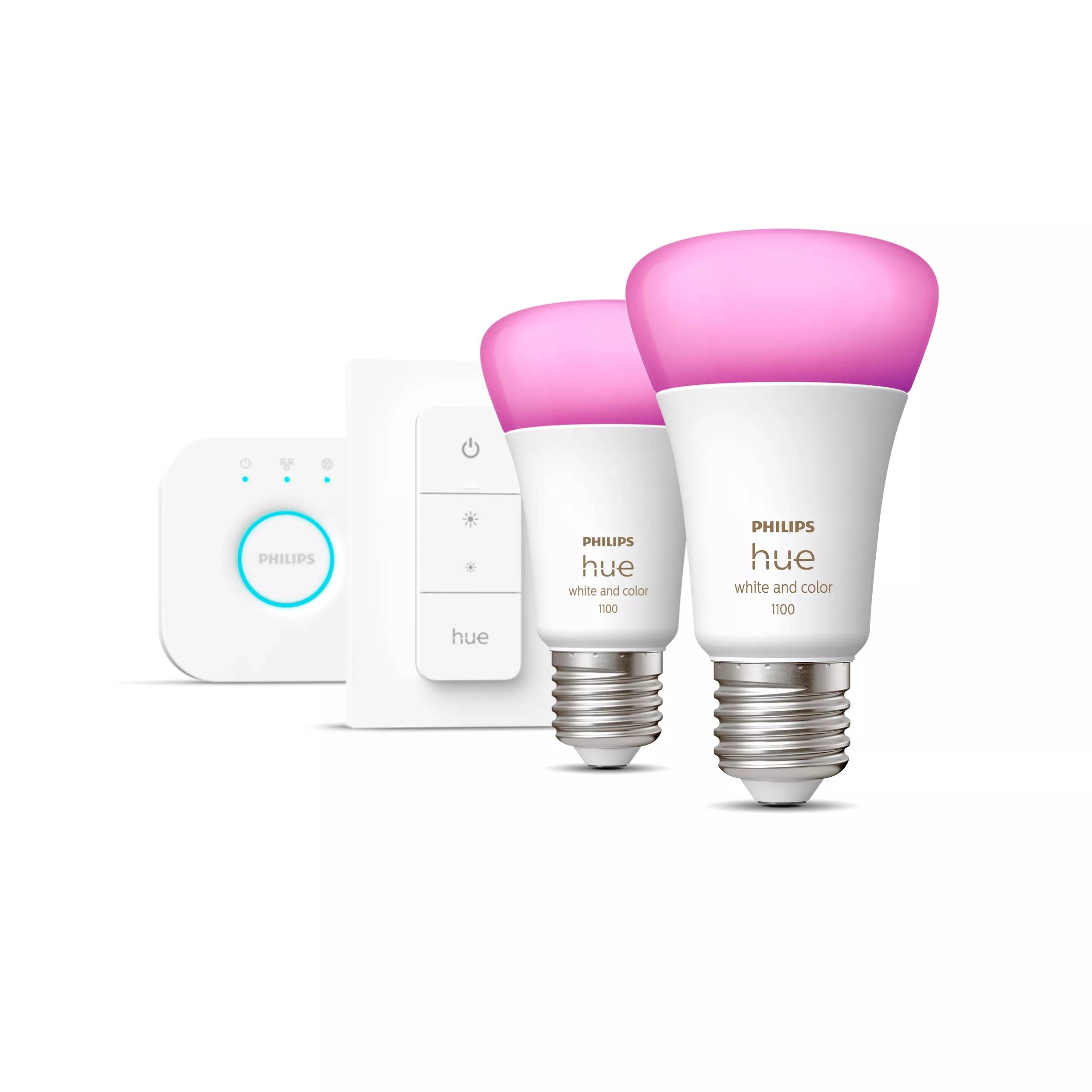 Philips E27 LED Cool White & Warm White A60 Non-dimmable Smart Lighting Starter Kit 4 Philips E27 LED Cool White & Warm White A60 Non-dimmable Smart Lighting Starter Kit - Image 2