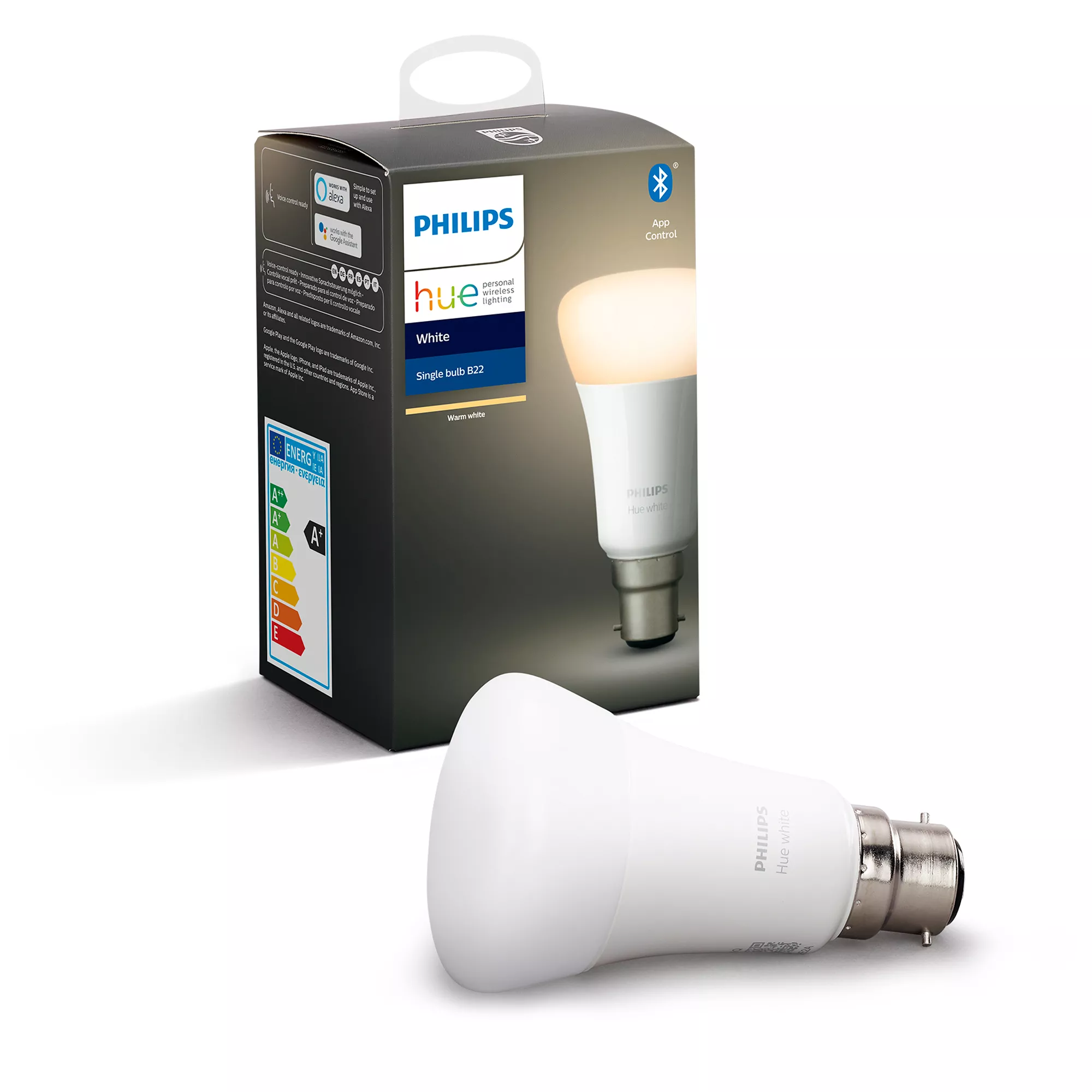 Philips Hue B22 60W LED Warm White Classic Dimmable Bluetooth Smart Light Bulb 3 Philips Hue B22 60W LED Warm White Classic Dimmable Bluetooth Smart Light Bulb