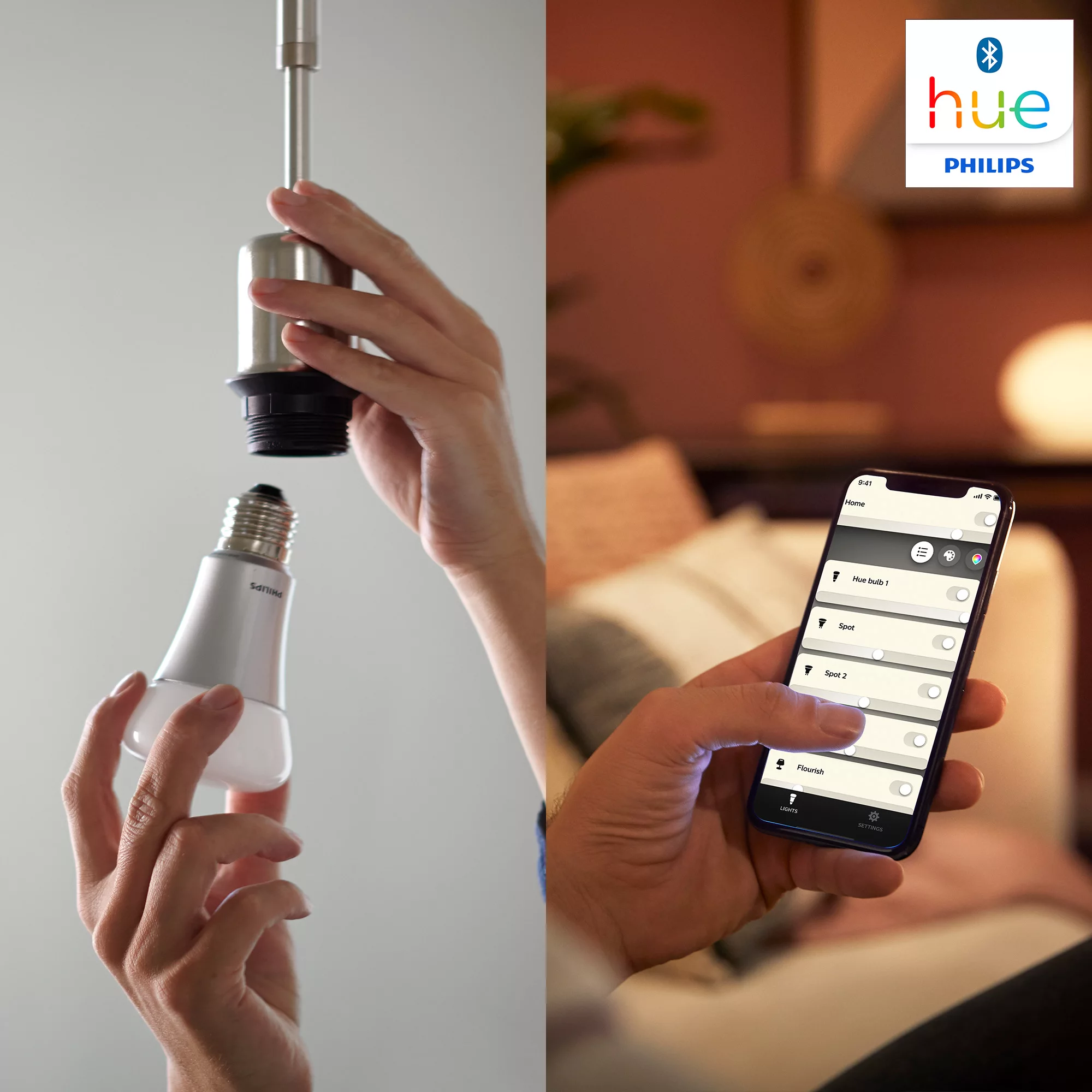 Philips Hue B22 60W LED Warm White Classic Dimmable Bluetooth Smart Light Bulb 4 Philips Hue B22 60W LED Warm White Classic Dimmable Bluetooth Smart Light Bulb - Image 2